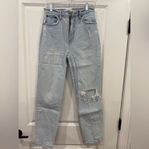 Abercrombie & Fitch Light Blue Straight Leg Jeans